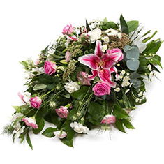 Pink &amp; Cream Funeral Spray