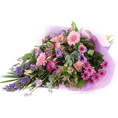 Pink &amp; Lilac Funeral Sheaf